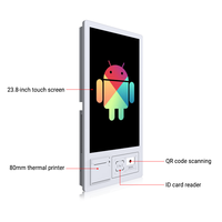 21.5 pouces au détail auto-commande paiement écran tactile Kiosque impression LCD Restaurant supermarché libre-service tout-en-un machine Android