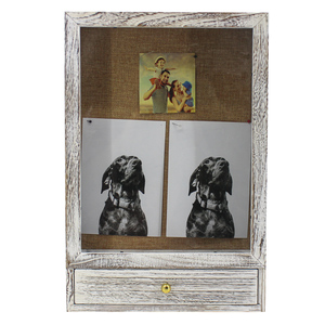 Tùy Chỉnh <span class=keywords><strong>12</strong></span>*16.5*4Inch Màu Trắng Đau Khổ Hiển Thị Ảnh Bó Hoa Mở Trước Khung Ba Chiều Với Ngăn Kéo Hộp Bóng Hiển Thị H - Product Image 1