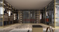 Meubles à prix d'usine, meilleures ventes : Ensemble de dressing de chambre à coucher avec armoire de style 'Walk-in'