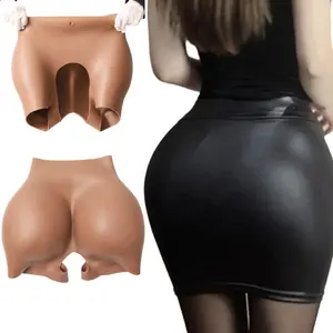 Silicone Butt Big Ass And Hip Pad Plus Size Shapers Fake Silicone Buttocks Zzz Cup Breast Buttocks Padded Panties Body Women