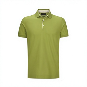 Chemise Homme Grande Taille à Manches Courtes en Piqué Tricoté Haut de Gamme 100% Coton Anti-Boulochage 180g Logo Personnalisé Faible MOQ OEM - Product Image 3
