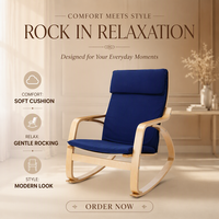 Vente d'usine : Fauteuil relaxant et à bascule de luxe en bois pour salon, design tendance en bois courbé, confortable, en promotion