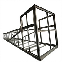 Structure de maison conteneur modulaire extensible en acier au carbone Q235B/Q345B haute résistance pour la construction, 20 pieds, 30 pieds, ISO9001