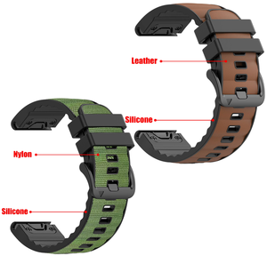 <span class=keywords><strong>Bracelet</strong></span> <span class=keywords><strong>Quickfit</strong></span> en Nylon et Silicone pour <span class=keywords><strong>Garmin</strong></span> Watch <span class=keywords><strong>Fenix</strong></span> 8 51 47mm E 7X 7 Pro 6X <span class=keywords><strong>6</strong></span> Pro 5Plus Enduro 3 Strap <span class=keywords><strong>Bracelet</strong></span> - Product Image 2