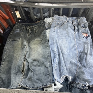 בגדים משומשים חצאיות ג'ינס ארוכות לנשים דרגה א' מכולה סיטונאית מוכנה למשלוח מוכנה לייצוא - Product Image 5