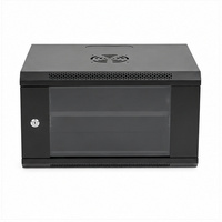 Armoire de serveur compacte 4U 19 pouces, coffret réseau sur pied avec porte vitrée verrouillable, fourniture directe usine