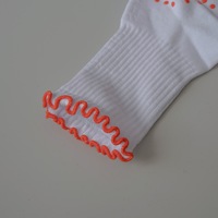Chaussettes à Volants Antidérapantes pour Pilates Glacier, Chaussettes Antidérapantes Personnalisées de Haute Qualité pour le Pilates et les Sports Décontractés