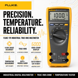 Probador Eléctrico de Alta Precisión de 179 True RMS y 1000V, Alimentado por Batería - Product Image 3