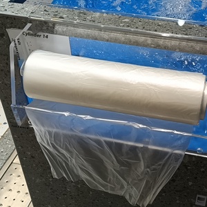 Pangdonglai <b>Transparent</b> Acrylic Roll <b>Bag</b> Holder Same Style Box Plastic Seafood Aquatic Products Zipper Woven Rice Storage - Product Image 1