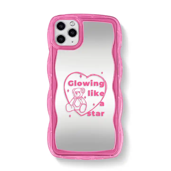 Wholesale Newest mobile accessories pink mirror bear makeup for iphone 14 13 12 kuti telefoni From m.alibaba.com