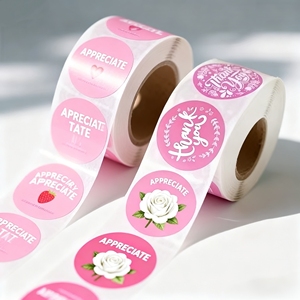 Etiquetas de Vinilo con Logotipo Personalizado, Textura Mate <span class=keywords><strong>3D</strong></span>, Holográficas, Troqueladas, Etiquetas de Embalaje de Primera Calidad, Rollo de Etiquetas Adhesivas para Gel de Ducha, Color Rosa Brillante, Resistentes al Agua - Product Image 2