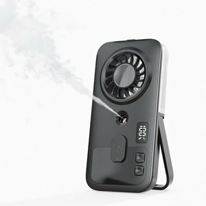 2026 New Handheld Foldable Misting Spray <b>Fan</b> Portable Rechargeable Mini Handle Cooling <b>Fan</b> for Outdoor Sports - Product Image 1