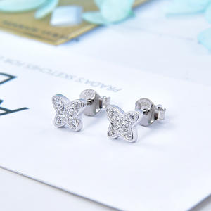 اقراط اطفال من الفضة عيار 925, اقراط اطفال من الفضة الخالصة المصنوعة من النيكل - Product Image 4