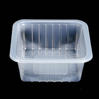 Boîte alimentaire en plastique transparente pour gâteaux et dates
