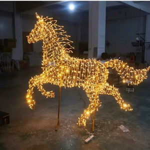 Lumières extérieures imperméables à motif de cheval 3D pour la décoration paysagère - Product Image 1