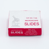 Customizable Disposable 7109 Microscope Glass Slide Lab Ware OEM Supported Transparent 25.4x76.2mm 100pcs/Box