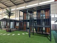 Maisons préfabriquées modulaires mobiles pliantes modernes de Chine, maisons de luxe extensibles en conteneurs d'acier pour usage en villa ou hôtel, installation facile