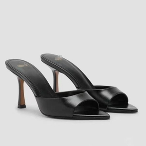 M*G 113 Sandali con Tacco a Punta <span class=keywords><strong>per</strong></span> <span class=keywords><strong>Donna</strong></span>, <span class=keywords><strong>Ciabatte</strong></span> Eleganti con Tacco Morbido, Infradito alla Moda Marroni con Tacco Alto, Vendita all'Ingrosso - Product Image 3