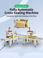 Machine de scellage automatique de cartons avec transfert d'angle pour entrepôt e-commerce et logistique alimentaire CE 50Hz