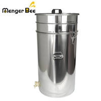 Réservoir à miel Menger Bee à double couche en acier inoxydable 201/304 de qualité alimentaire, capacité de 65 L, filtre, nouvel équipement d'élevage