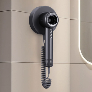 Secador de Pelo de Pared para Hotel, Baño y Aseos, Secador Iónico de Mano con Caja Redonda, Enchufe Oculto, Motor BLDC, Secado Rápido - Product Image 1