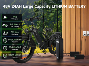 Bicicleta Eléctrica de 1000W+1000W 48V Certificada para Adultos, Envío Rápido en 2 Días desde Almacén en EE. UU. - Product Image 3