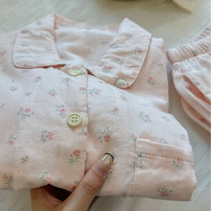 Pigiama da <span class=keywords><strong>donna</strong></span> in cotone con stampa cartoni animati, maniche corte, bottoni, due pezzi, pantaloncini, loungewear, personalizzabile, taglie forti, abbigliamento da notte - Product Image 5