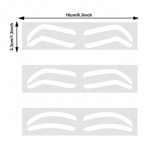 Pegatina auxiliar desechable para cejas, mapeo de plantilla para cejas, regla autoadhesiva para Microblading, cinta para maquillaje permanente con forma de cejas - Product Image 3
