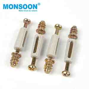 Raccords de cadre décoratifs <span class=keywords><strong>connecteur</strong></span> de joint en plastique <span class=keywords><strong>invisible</strong></span> boulon porte d'armoire support d'étagère 3 en 1 connecteurs d'armoire en bois - Product Image 6