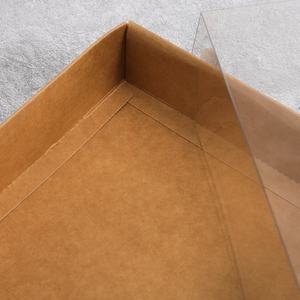 Boîte en papier transparente pour biscuits, <span class=keywords><strong>mousse</strong></span> au chocolat, gâteaux, beignets, à emporter, différentes formes de boîtes alimentaires - Product Image 4