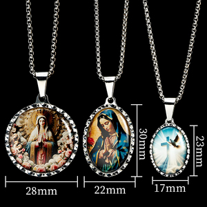 GIVELUCK, colgante brillante, collar religioso, se puede comprar, entrega directa, joyería rápida, colgante de acero inoxidable - Product Image 5