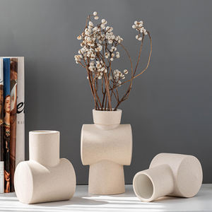 ديكور منزلي شمالي مميز مزهرية فنية بورسلين ديكور حديث أبيض سيراميك مزهرية زهور لديكور المنزل وفندق الزفاف - Product Image 3