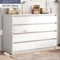Commode en bois robuste classique personnalisée en vente directe d'usine armoire de chambre en MDF avec tiroirs de rangement pour le salon