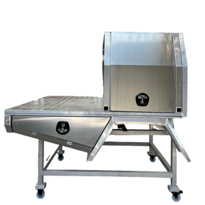 <span class=keywords><strong>Plateau</strong></span> de camionnette en alliage d'aluminium de qualité supérieure et auvent amovible - Boîte de rangement pour outils étanche à l'eau et à la poussière - Product Image 2
