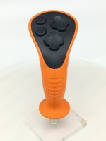 Joystick de commande électronique industriel à grand panneau orange, sensible et facile à utiliser, pièces détachées pour machines de construction