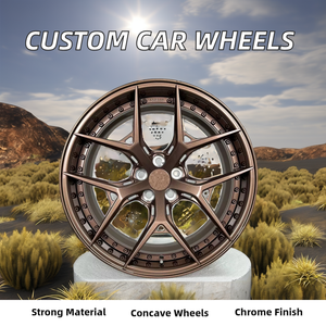 Alliage d'aluminium forgé sur mesure en deux pièces de 18 à 24 pouces XINLAI Universal Fitment Concave Design Chrome Wedge Finish New Car Wheels - Product Image 3