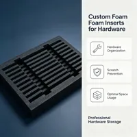 Insert en mousse EPE personnalisable avec découpes de précision pour emballage de protection