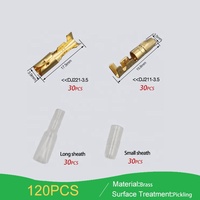 120개 황동 남성 및 여성 3.5mm 핀 불릿 터미널(케이스 포함)
