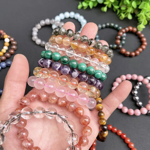 Trendy Chic Exquisite Naturstein Schmuck Handgemachte raffinierte Kristall Heils teine Edelstein Perlen Armbänder für Frauen - Product Image 6