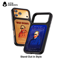 Coque arrière magnétique détachable et interchangeable ATB Luxury avec recharge sans fil pour iPhone 17 16 15 Pro Max