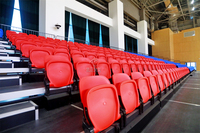Chaise de tribune rétractable facile à utiliser Conception pliante à tip-Up pour les événements sportifs de lycée pour une utilisation de divertissement sportif