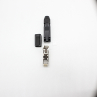 Connecteur industriel RJ45 métal plastique CAT5E CAT6A Ethernet profinet prise EtherCAT connecteur industriel RJ45 à angle droit