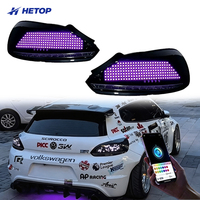 HETOP für Scirocco Upgrade 2008-2017 Rückleuchten Spezielle Angepasste RGB-Farbe Autolampe Digitale Rückleuchte Heckleuchten DRL für VW