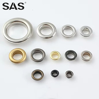 Oeillets en métal de taille différente personnalisés en usine SAS œillet en métal en laiton oeillet de vêtement populaire