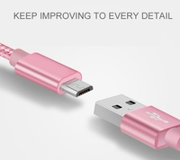 Benutzer definierte Geflecht USB-Kabel Nylon geflochtene Schnell ladung USB Typ C Kabel