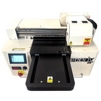 A2 A3 A4 tamaño Smart Color y tinta blanca UV Plotter teléfono móvil piel plástico madera pluma Led Uv impresora