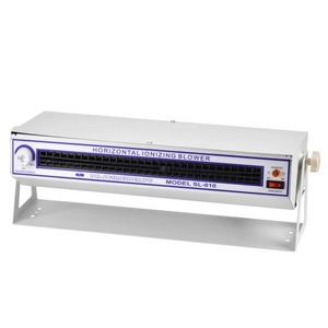 Ventilador Ionizador Horizontal SL-028, Eliminador de Electricidad Estática, Ventilador Industrial de Acero Inoxidable Plateado, Ventilador Axial de 220V con Control de Botón - Product Image 1