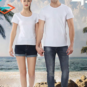 Camiseta de Cuello Redondo 100% Algodón Ecológico para Sublimación, para Hombre y Mujer, Informal, de Manga Corta, para Verano - Product Image 3