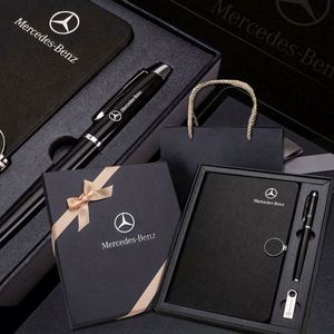 Wholesale Promotional Luxury Gifts <b>Notebook</b> Gift <b>Set</b> Business Office Black Faux Leather Magnetic Diary A5 Journal Box - Product Image 2