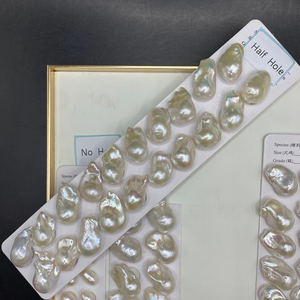 การออกแบบเครื่องประดับแฟชั่นระดับไฮเอนด์ไข่มุกเลี้ยงสีขาวแบบไม่สม่ำเสมอขนาด15-17มม. คุณภาพ3A - Product Image 3